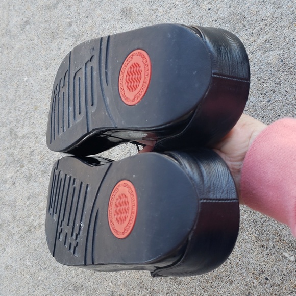 Fitflop Womens The Cha Cha Lighweight Sandals Size 8 Black Comfort - Picture 6 of 14